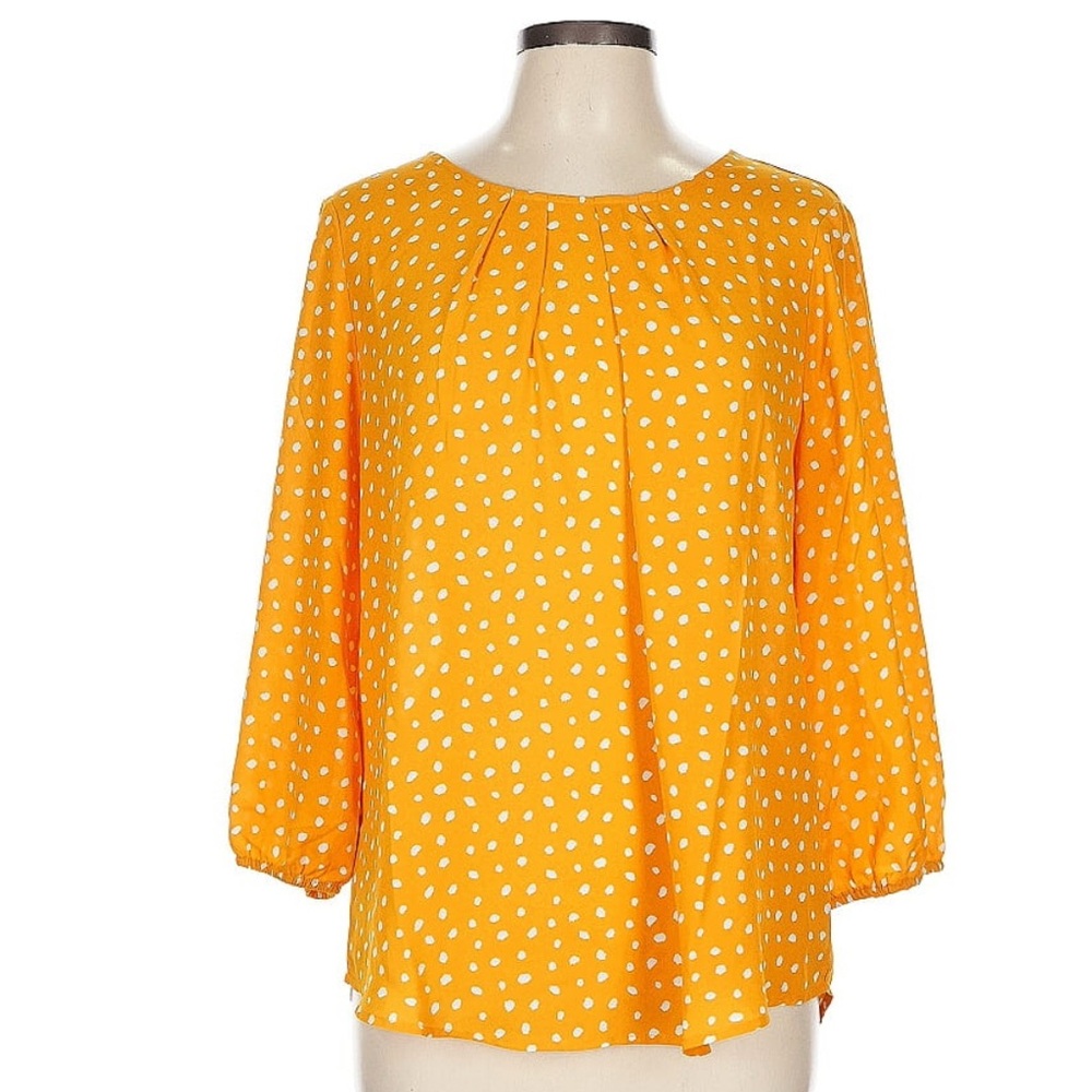 41 hawthorn yellow Polka Dot Blouse